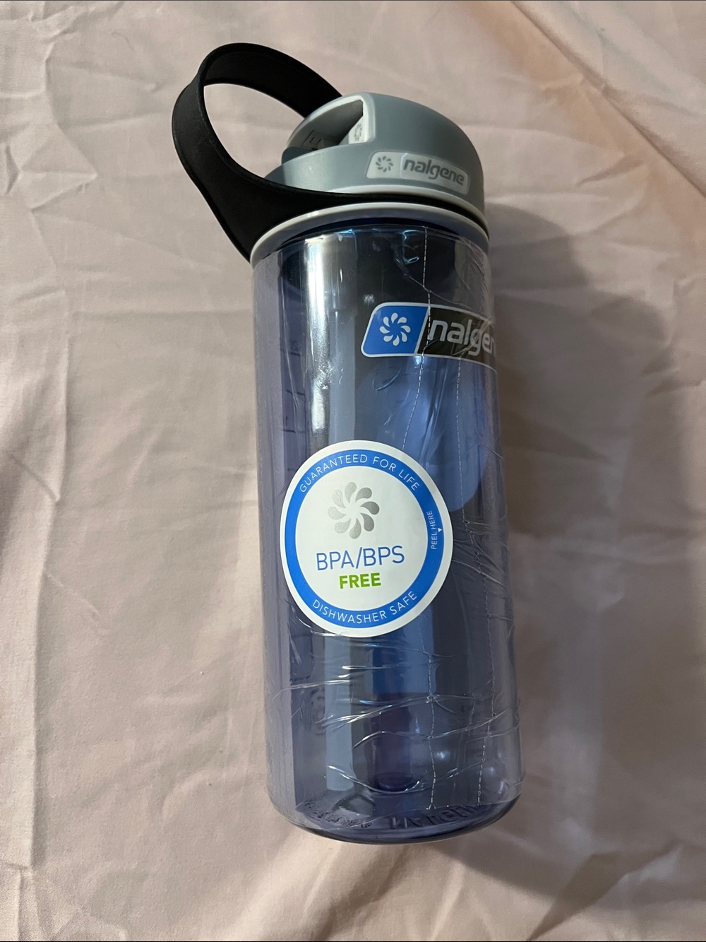 Nalgene Narrow Mouth Water Bottle - Purple with Gray Lid